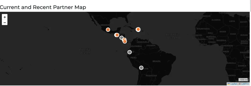 Customized maps in using site branding colors to highlight locations